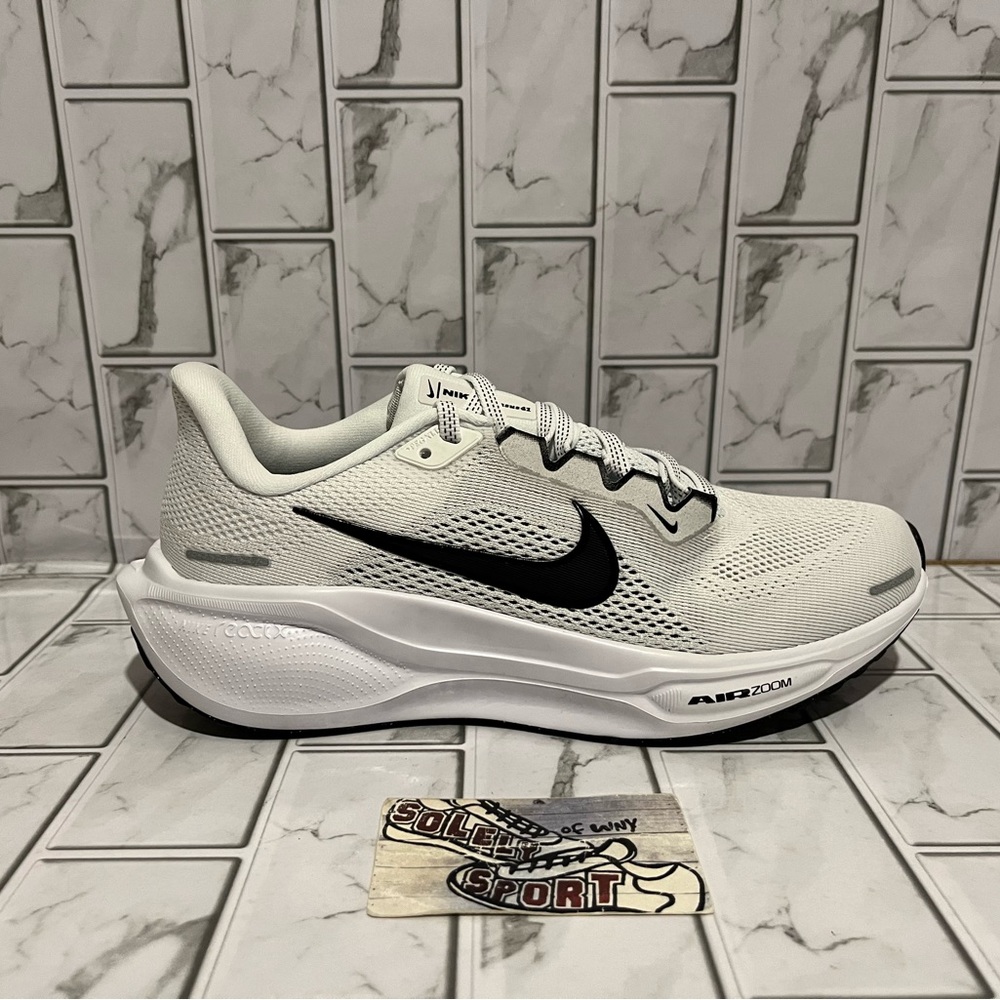 New Nike Air Zoom Pegasus 41 Running Training Gym Shoes Womens White Black - Picture 7 of 11
